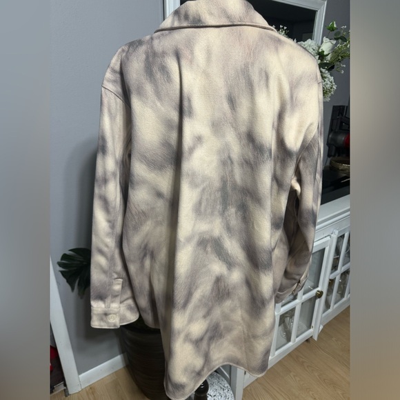 Express Printed Brushed Twill Shacket NWT size XL - Picture 6 of 9